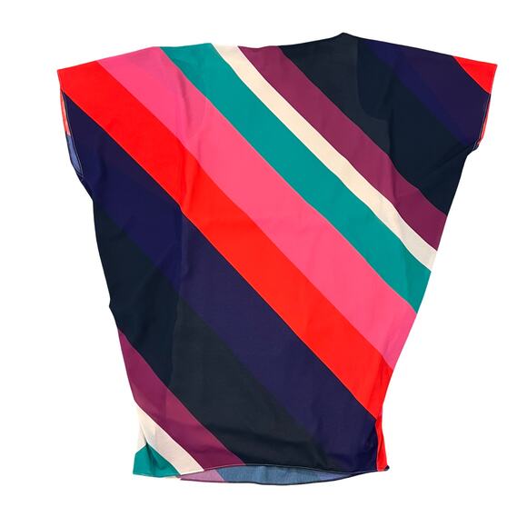 Trina Turk Women’s Multi Color Diagonal Striped Boho Dress - SIZE XS - Picture 2 of 11